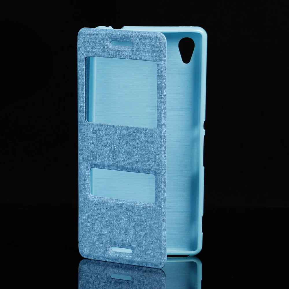 Из искусственной кожи 5.0For sony Xperia M4 Aqua чехол для sony Xperia M4 Aqua E2303 E2333 откидная крышка для сотового телефона чехол