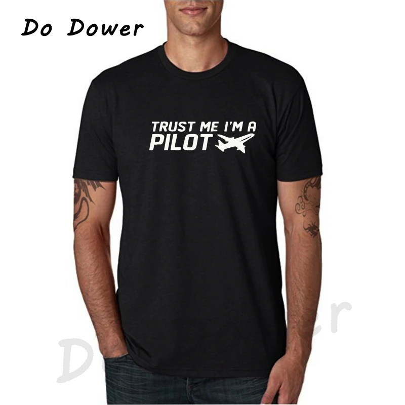 Лето 2018 Новое поступление футболка летнего сезона с надписью I'm A Pilot мужская