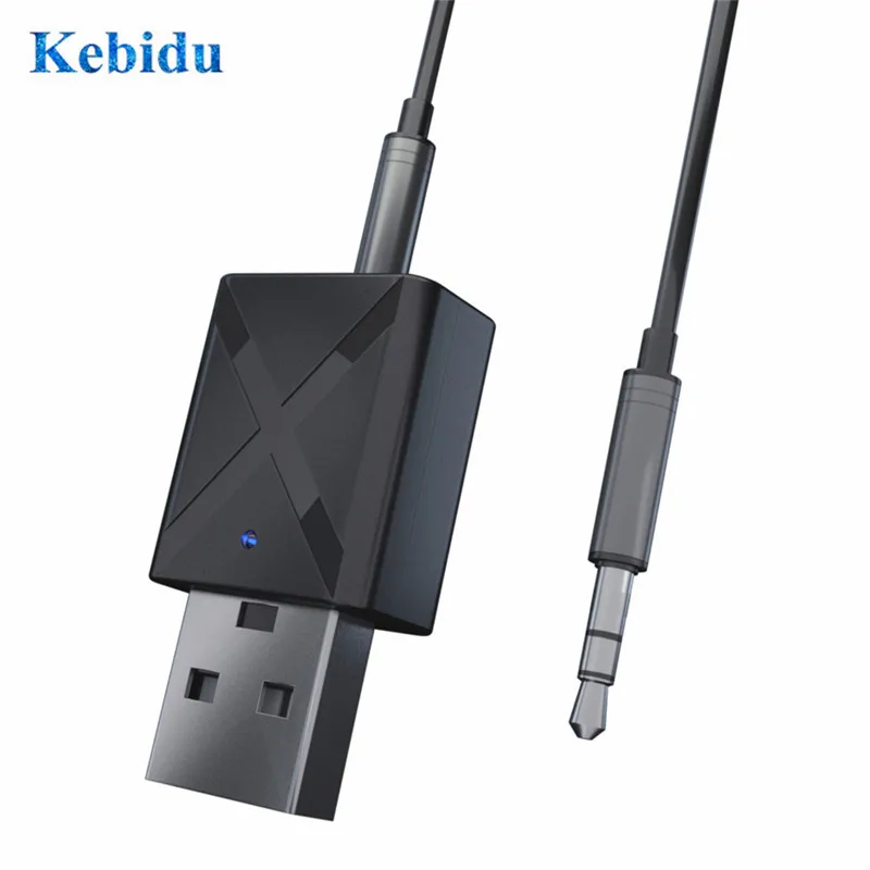 Беспроводной Bluetooth передатчик KEBIDU V5.0 приемник 2 в 1 3 5 мм AUX стереозвук адаптер для