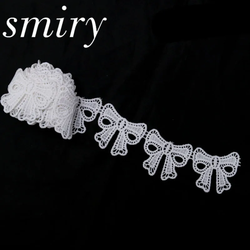 2 ярда белый цвет Бабочка кружево отделка украшения шитье кружевная для свадьбы
