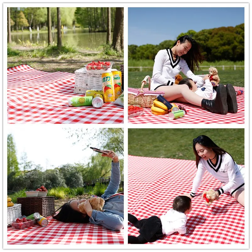 Пикник Коврики Кемпинг Одеяло ребенка ползать 5 мм (0.2 дюйма) Толщина машинная