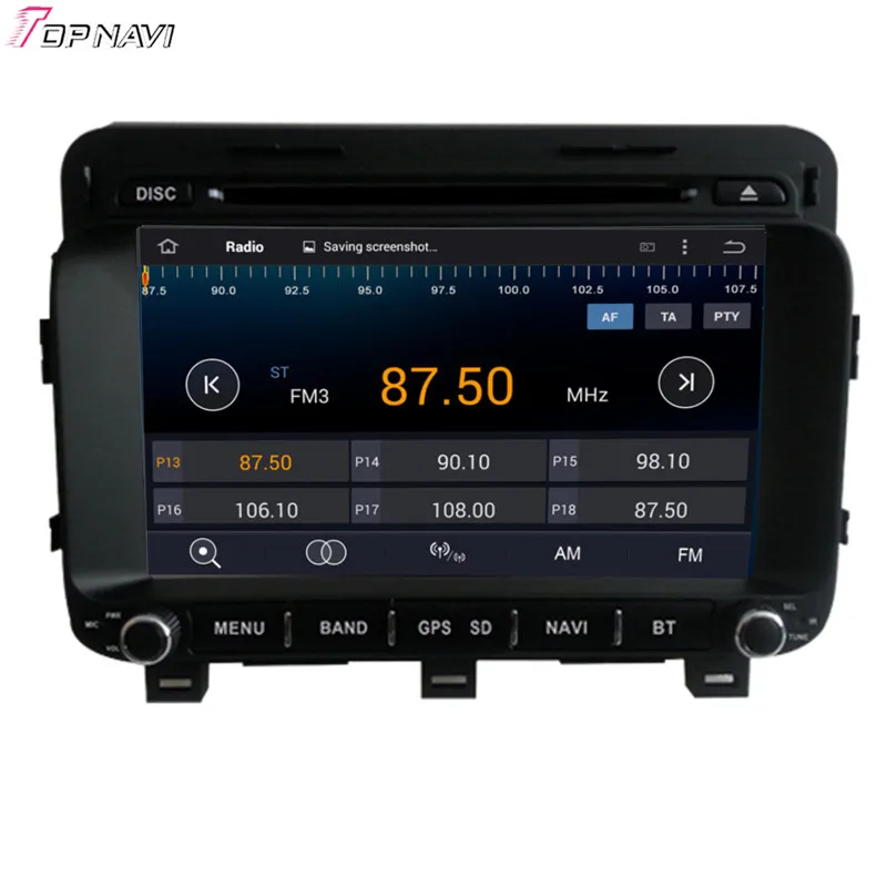 Автомагнитола Topnavi 8 дюймов Восьмиядерный процессор 2 Гб ОЗУ Android 6 0 стерео GPS для KIA