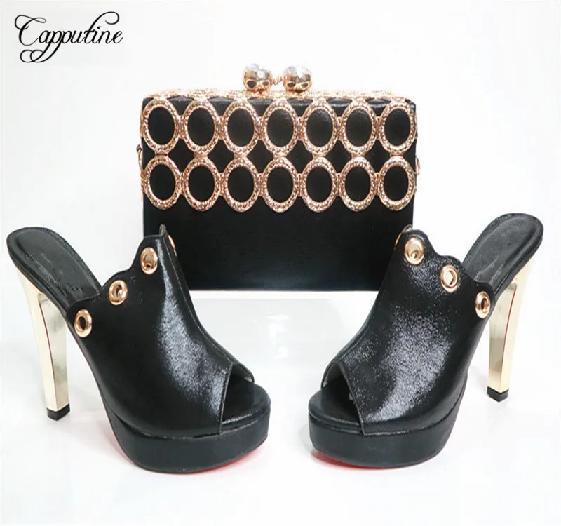 Capputine Женская обувь Новая коллекция женщина и Сумки набор для партии Италия Лето