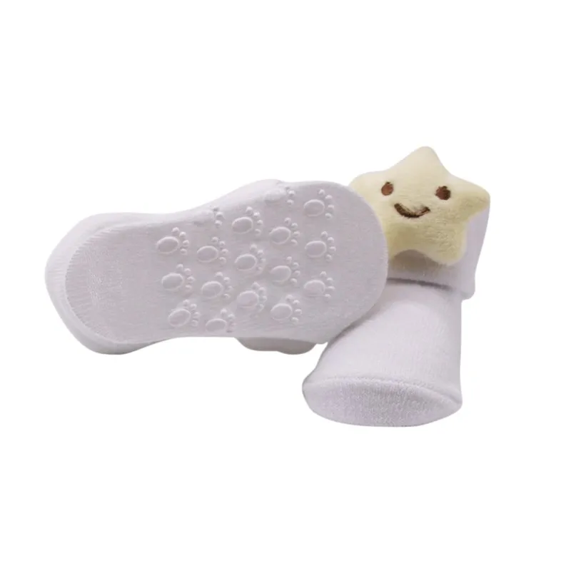 

1 Pair Baby Floor Socks Boys Girls Kids Children Cute Print Infant Cotton Anti-Skid Toddlers Slippers Socks
