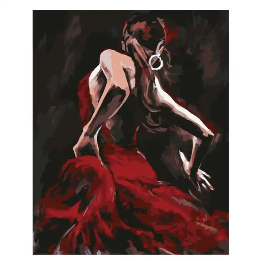 woman painting 15 Рисование по номерам, сексуальная женщина, сделай сам масляные краски по номерам, краски по номерам наборы - Цвет: woman painting 15