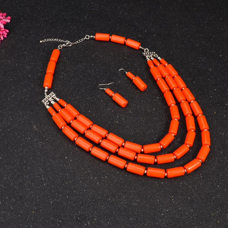 UDDEIN комплекты ювелирных изделий из африканских бусин многослойное Массивное