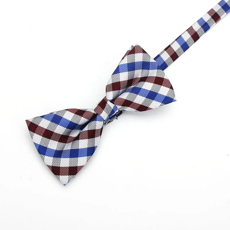 Модный классический мужской галстук-бабочка в клетку Регулируемый из полиэстера