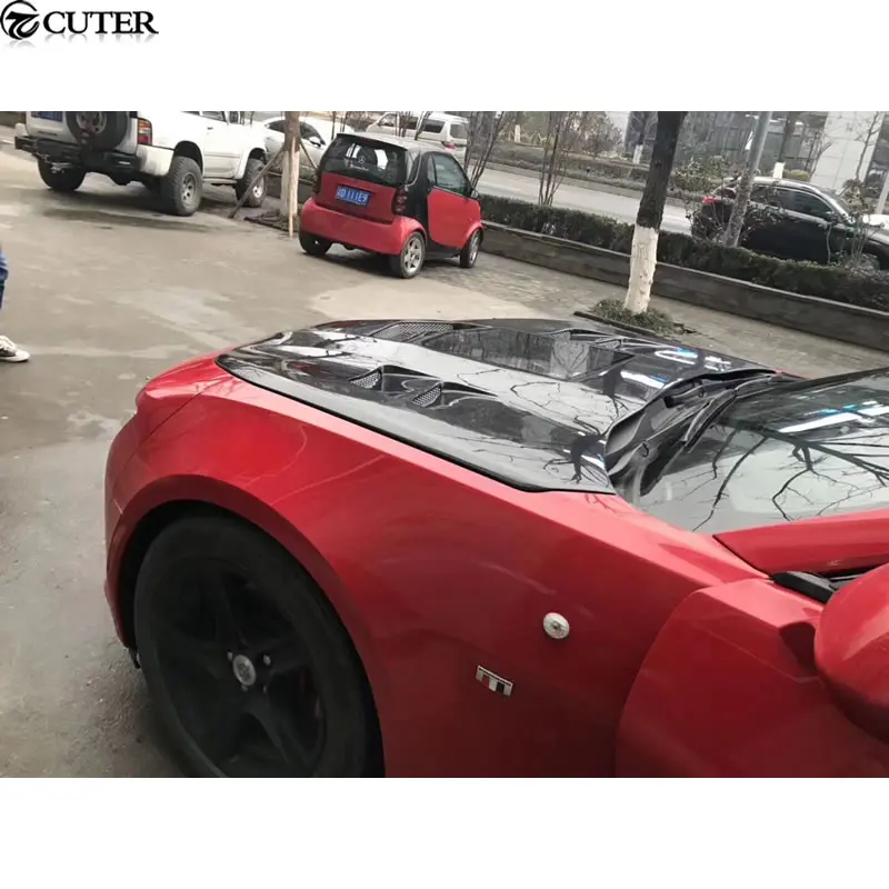Карбоновая Прозрачная крышка капота двигателя для Chevrolet Camaro комплект кузова автомобиля 16-17