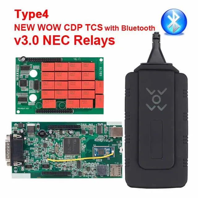 CDP TCS OBD2 multidiag pro Bluetooth USB,00 keygen V3.0 реле NEC OBD 2 сканер автомобилей грузовиков OBDII диагностический инструмент - Цвет: CDP TS WOW