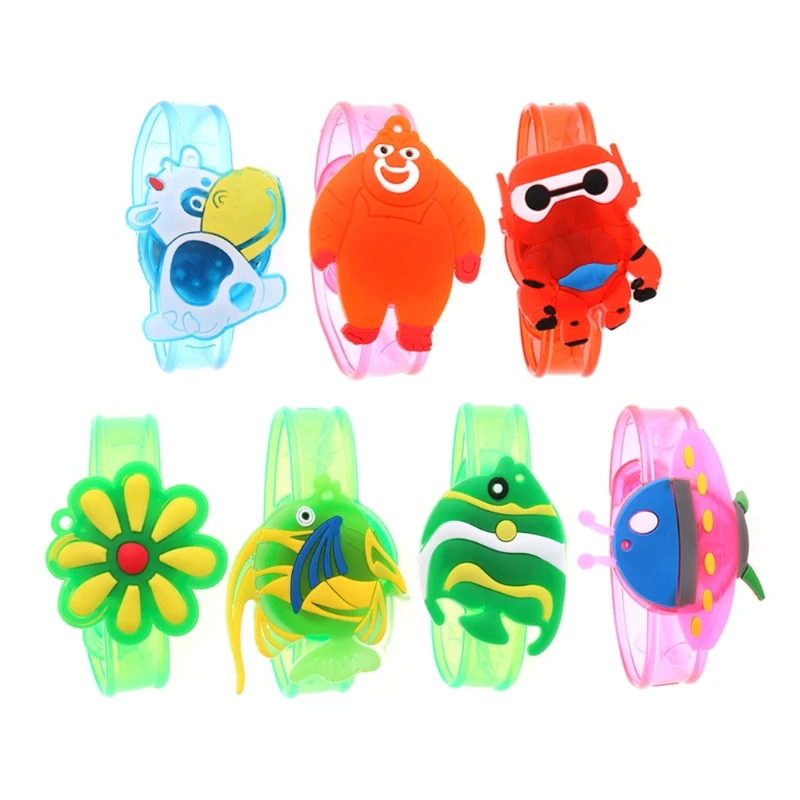 

Top Quality Xmas Gift Children Kids LED Light Glow Luminous Wrist Band Cartoon Bracelet Toys