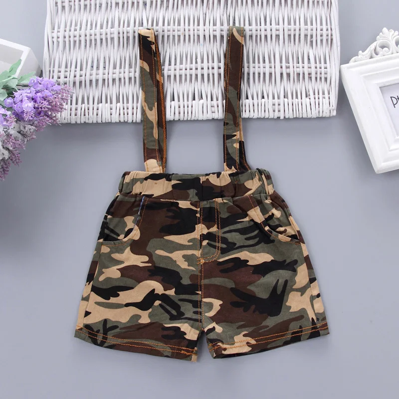 Детская летняя одежда комплект одежды для маленьких мальчиков малышей футболка