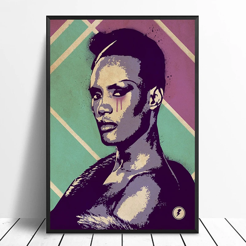 Постер музыкальный Grace Jones в стиле хип хоп настенный художественный постер со