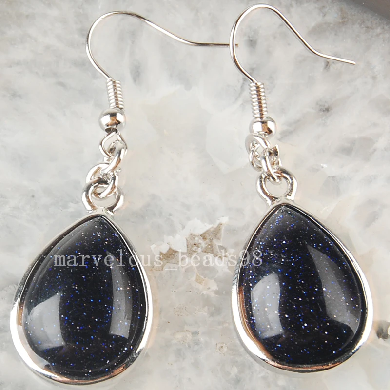 Бесплатная доставка модные ювелирные изделия серьги из бисера с голубым золотым