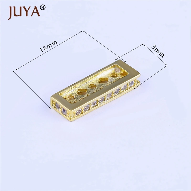 5 шт. оптовая продажа Длинные шармы разделители золотого и розового золота для