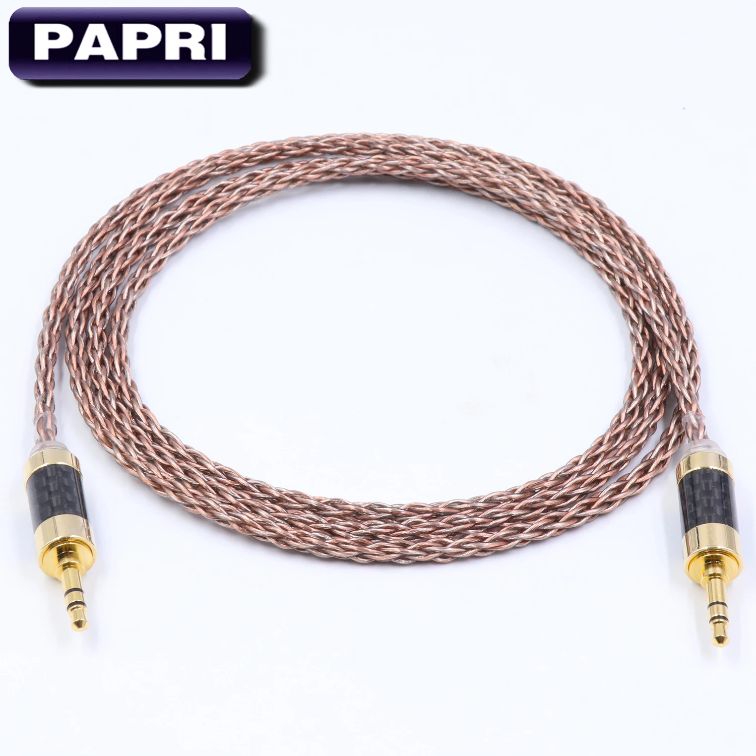 PAPRI DIY AUX наушники кабель штекер аудио ПВХ 6N OCC + посеребренные Hi Fi обновленные