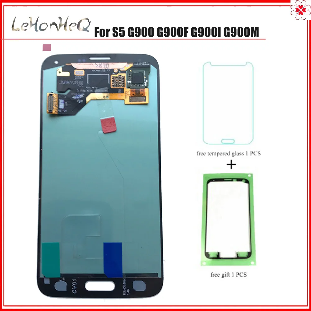 Тест AMOLED lcd для samsung Galaxy S5 G900 G900F G900M i9600 ЖК дисплей с сенсорным экраном дигитайзер