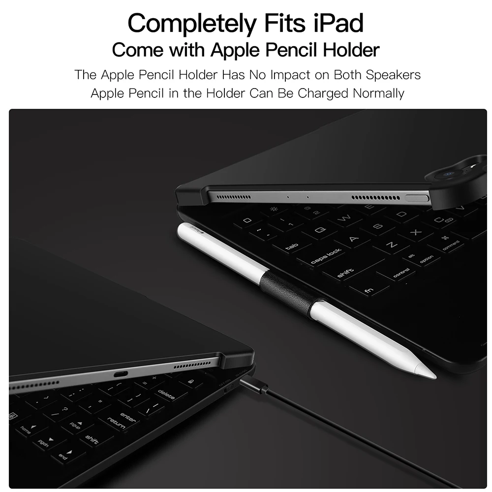 DUX DUCIS флип беспроводной чехол для клавиатуры для iPad Pro 11 Bluetooth клавиатура чехол для планшета для iPad Pro 11 с карандашом