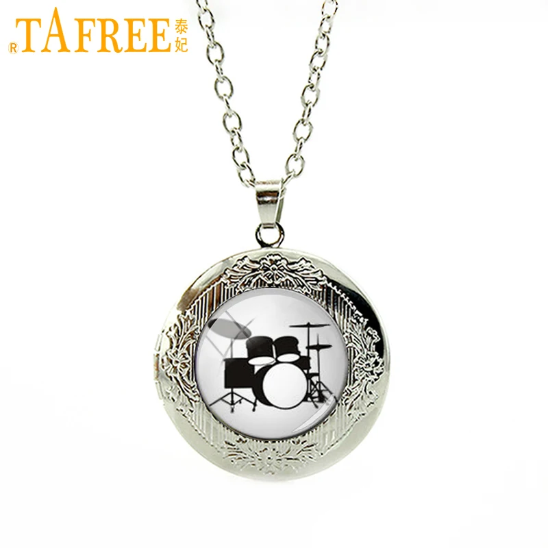 Очаровательное ожерелье TAFREE с медальонами барабан DJ Тернер миксер Музыкальный