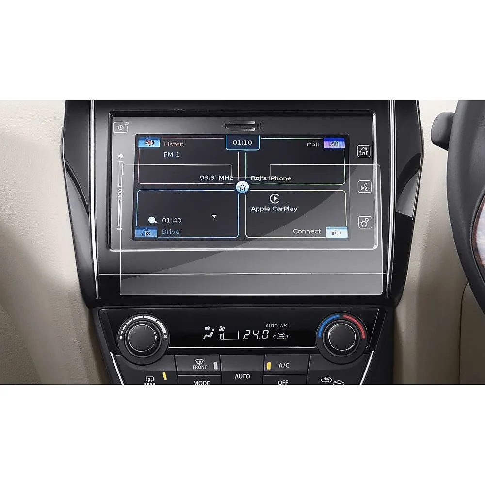 RUIYA 2 шт. ПЭТ экран протектор для Maruti Suzuki Dzire 7 дюймов Автомобильный навигатор сенсорный центр экран, невидимый прозрачный защиты