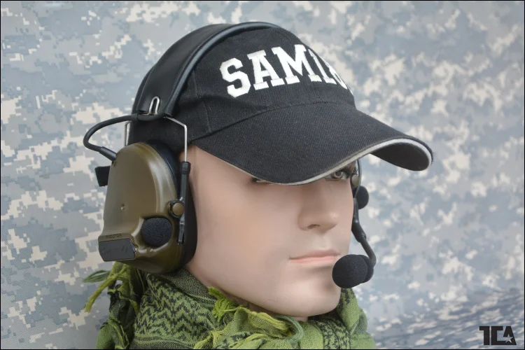 TCA Tactical ComTac III(новая модель) один Com пикап шумоподавление Гарнитура для TCA TRI PRC-152 PRC-148 рация