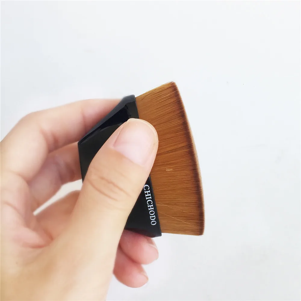 CHICHODO Petal 55 кисть для тональной основы-гладкая беспористая полная покрытие жидкость/крем Основа Шестигранная Красота Макияж кисть блендер