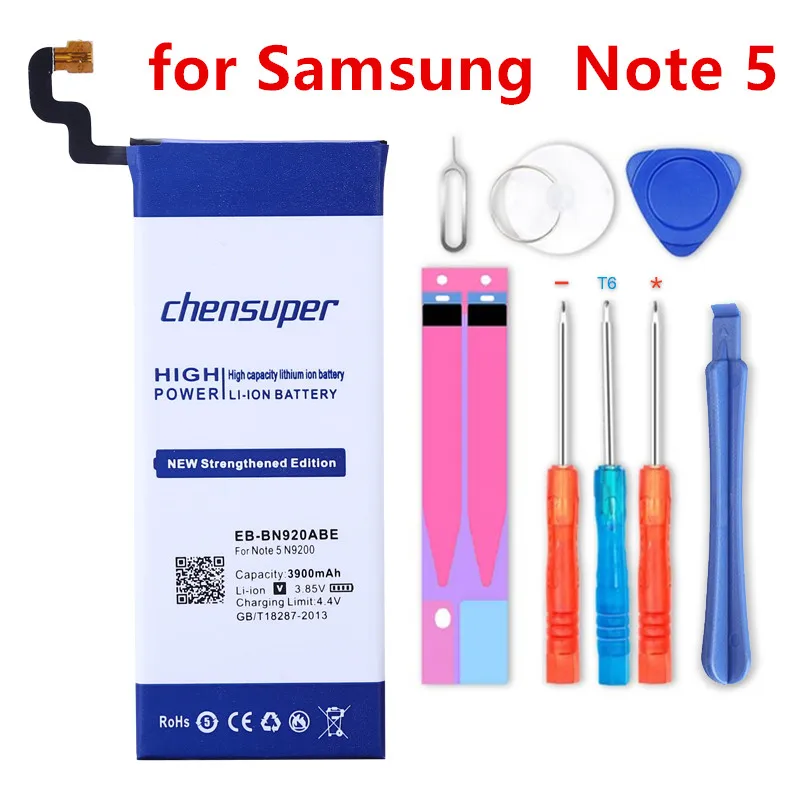 EB-BN920ABE 3900 мАч аккумулятор для телефона samsung Galaxy Note 5 N9200 N920t N920 Замена батареи высокое качество AAA подарок