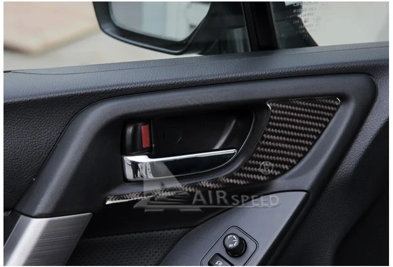 Airspeed 2 шт углеродное волокно внутренняя дверная ручка украшение для Subaru Forester 2013 XV автомобиль-Стайлинг