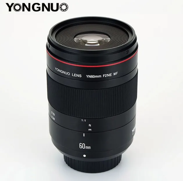 YONGNUO YN60mm F2Ne MF 0 234 м макрообъектив ручная фокусировка с расстоянием индикатор для
