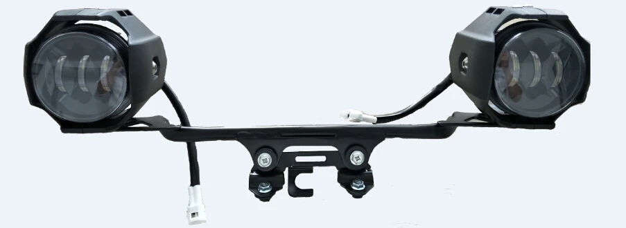 light and bracket Светодиодный противотуманный фонарь с кронштейном для kawasaki versys 650 год - Цвет: light and bracket
