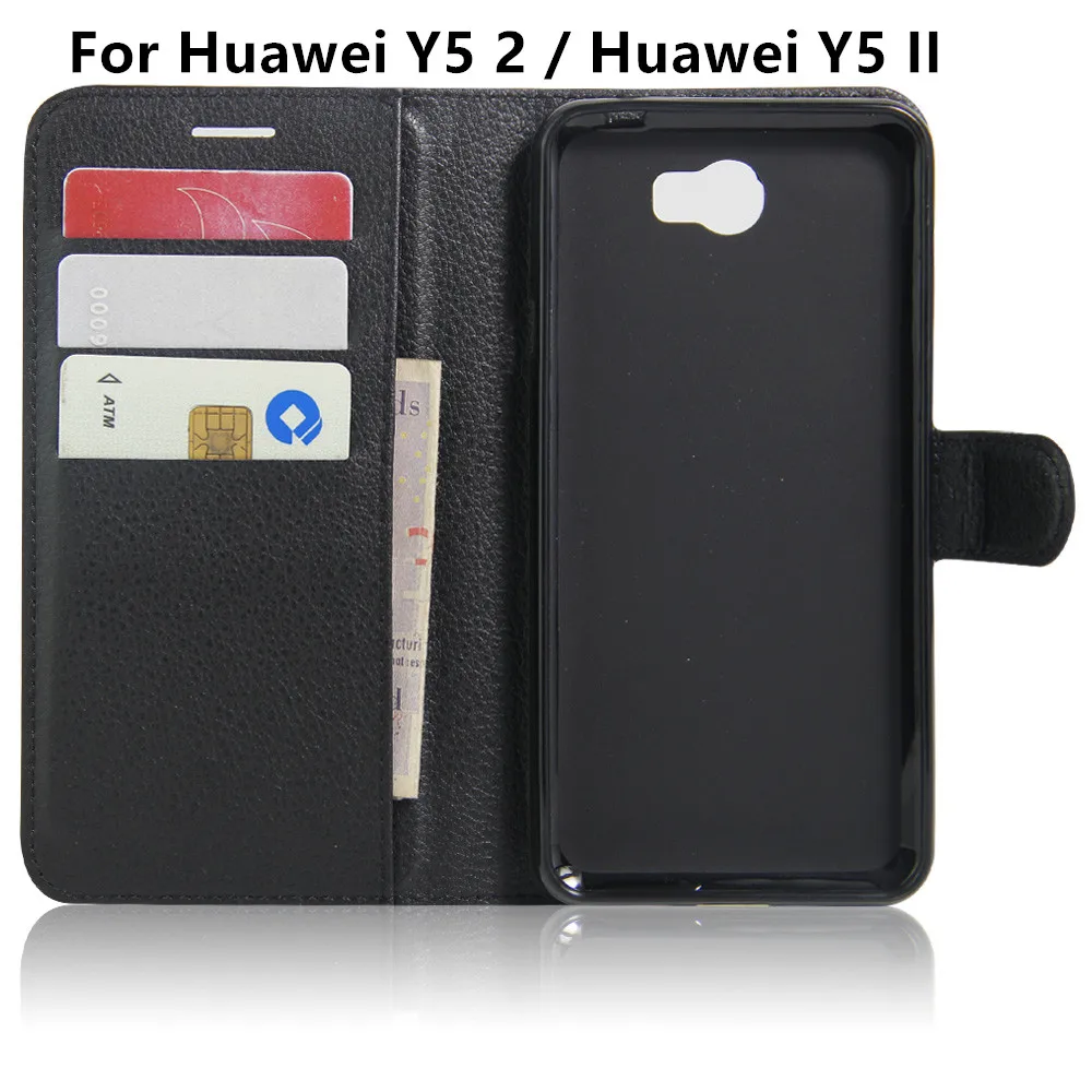 Роскошный футляр для телефона Funda Huawei Y5 2/Huawei II Lte Y5II Coques флип чехол кошелек из