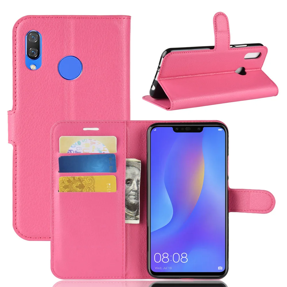 Мода откидная крышка для huawei nova3i caseNew мужские и женские кожаные чехол телефона с