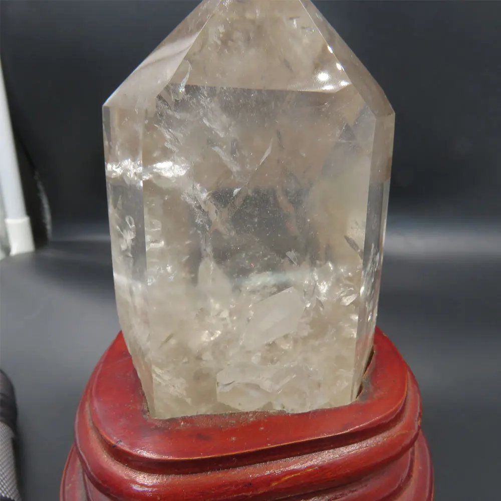 @ RARE NEW 638 г Натуральный прозрачный кварцовый одноконцевый кристаллический