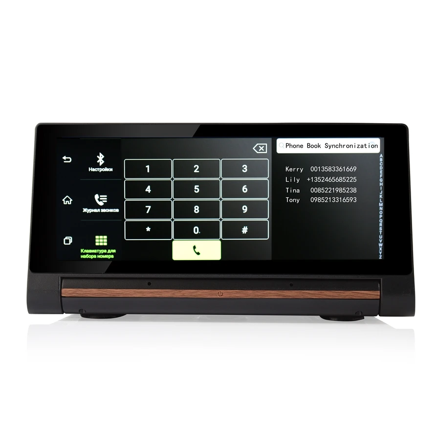 Udricare 7 дюймов 3G SIM карты приборной панели GPS Двойной объектив DVR Bluetooth телефон Android