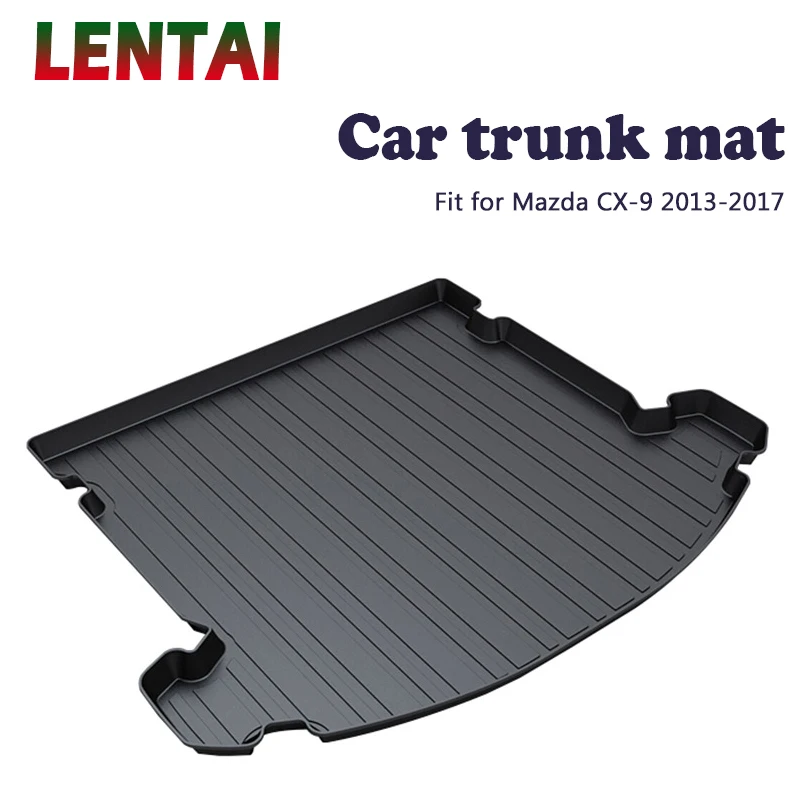 EALEN 1PC Car rear trunk Cargo mat For Mazda CX-9 2013 2014 2015 2016 2017 Boot Liner Tray Waterproof Anti-slip mat Accessories