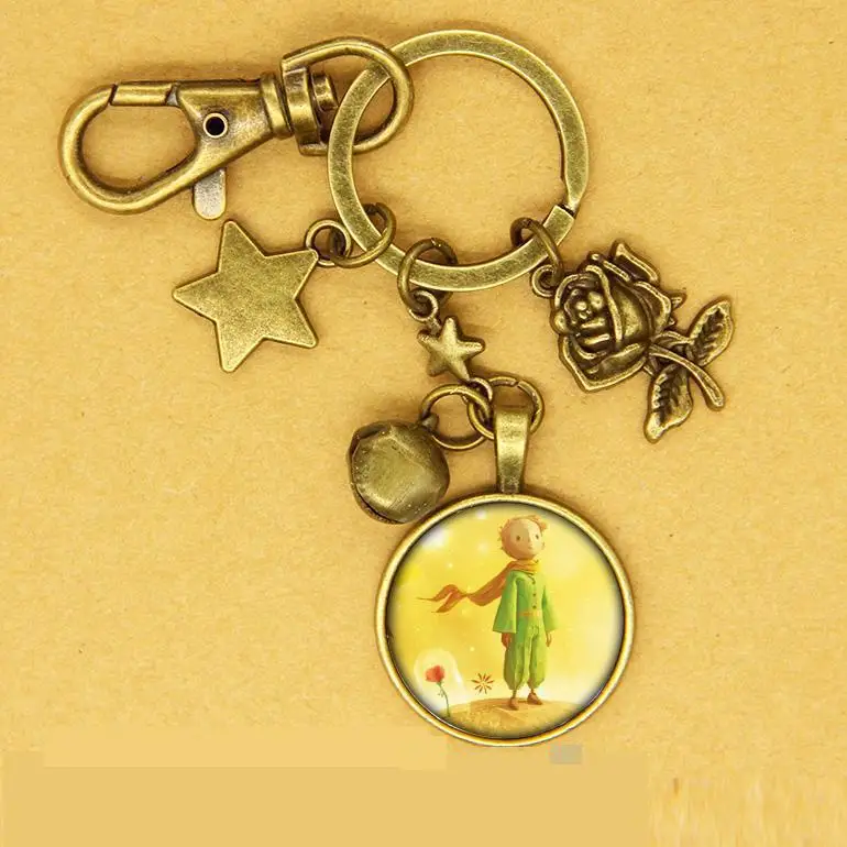 Новая модная игрушка брелок Маленький принц арт Картина кулон Роза ювелирные