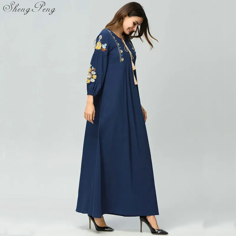 Женские длинные платья Abaya модная женская одежда в мусульманском стиле