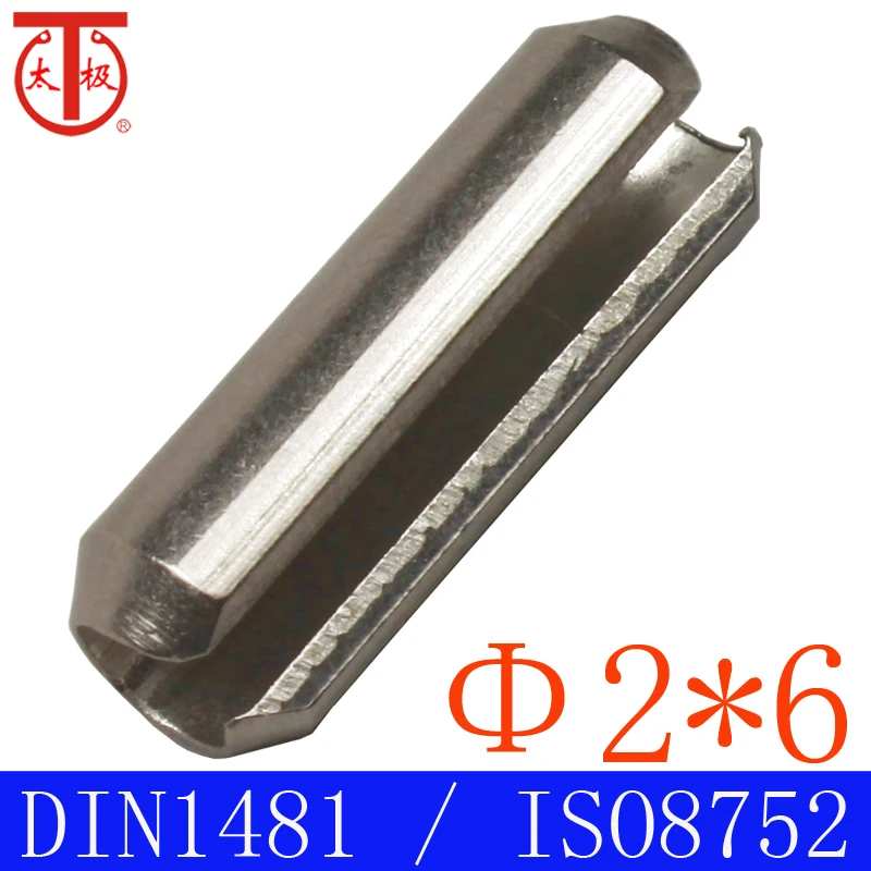 (2*6)DIN1481 / ISO8752 пружинный штифт/шлицевый штифт (спиральный штифт) 100 шт./лот|Булавки| |