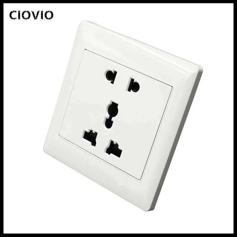 Универсальная 5 отверстий электрическая розетка переменного тока панель
