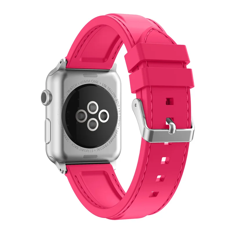 JANSIN спортивный ремешок для смарт-часов apple watch series 5 4 3 2 1 спортивная петля ремешок для apple watch браслет наручных часов iWatch, силиконовый ремешок 38/42/40/44 мм