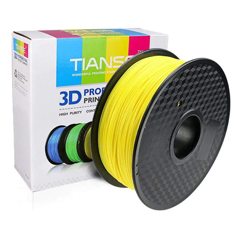 Флуоресцентный желтый TIANSE 3D поставки PLA 1,75 мм 3d принтер Материал s Печатные Линии 3D печатные материалы для промышленного медицинского образования материал - Цвет: Флуоресцентный желтый