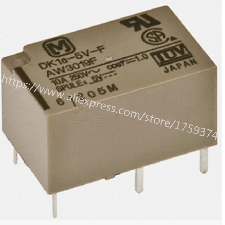 

wholesale 10pcs/lot DK1A-5V-F 10A 4feet relay