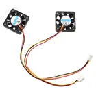 2 шт. 3 контакта 40 мм квадратный ПК Вентилятор охлаждения компьютера DC 12V черный