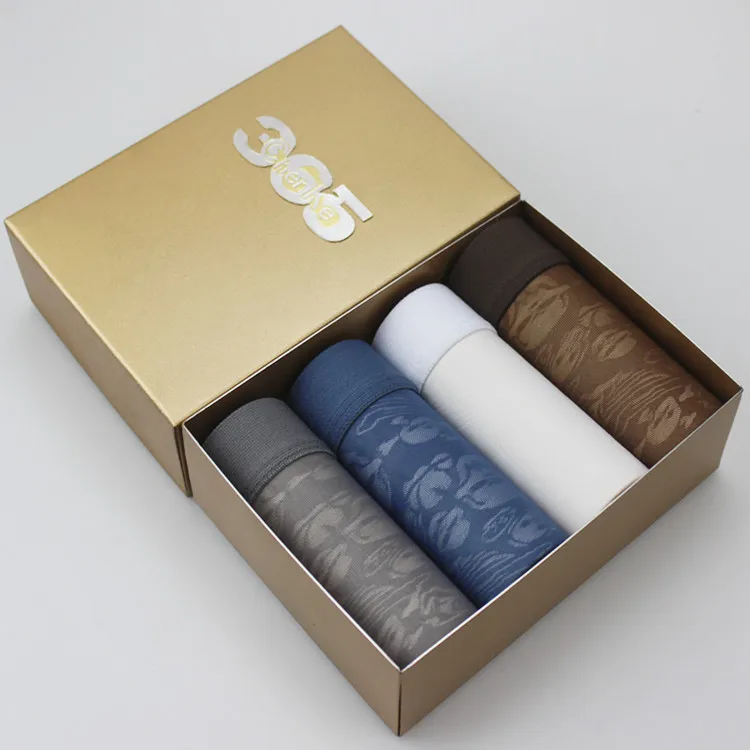 4 шт./партия мужское нижнее белье с принтом льда модное удобное сексуальное