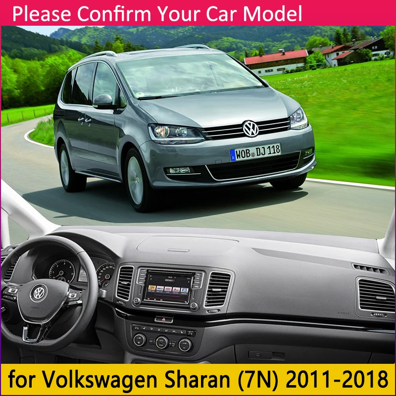 Для VW Volkswagen Sharan 7N SEAT Alhambra 2011~ MK2 Противоскользящий коврик для приборной панели Защита от солнца Dashmat аксессуары 2013