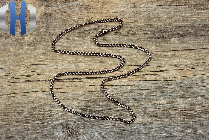 Бесшовное ожерелье из чистого титана цепочка для ключицы собачья лицензия