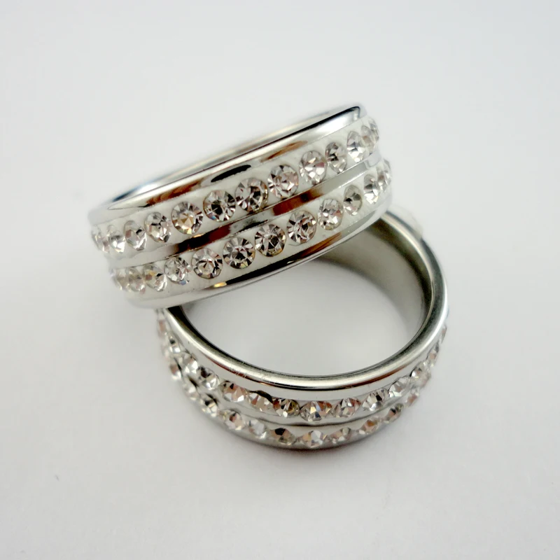 10 шт. женские классические кольца из нержавеющей стали|ring engagement|stainless steel ringwedding