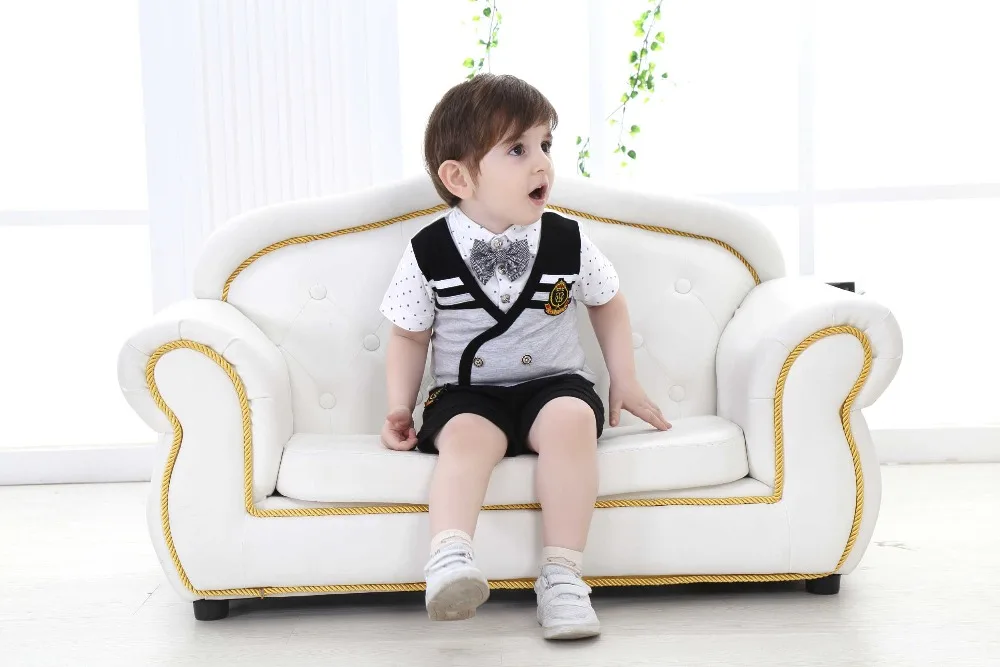 Брендовый комплект одежды для мальчиков детский Свадебный костюм