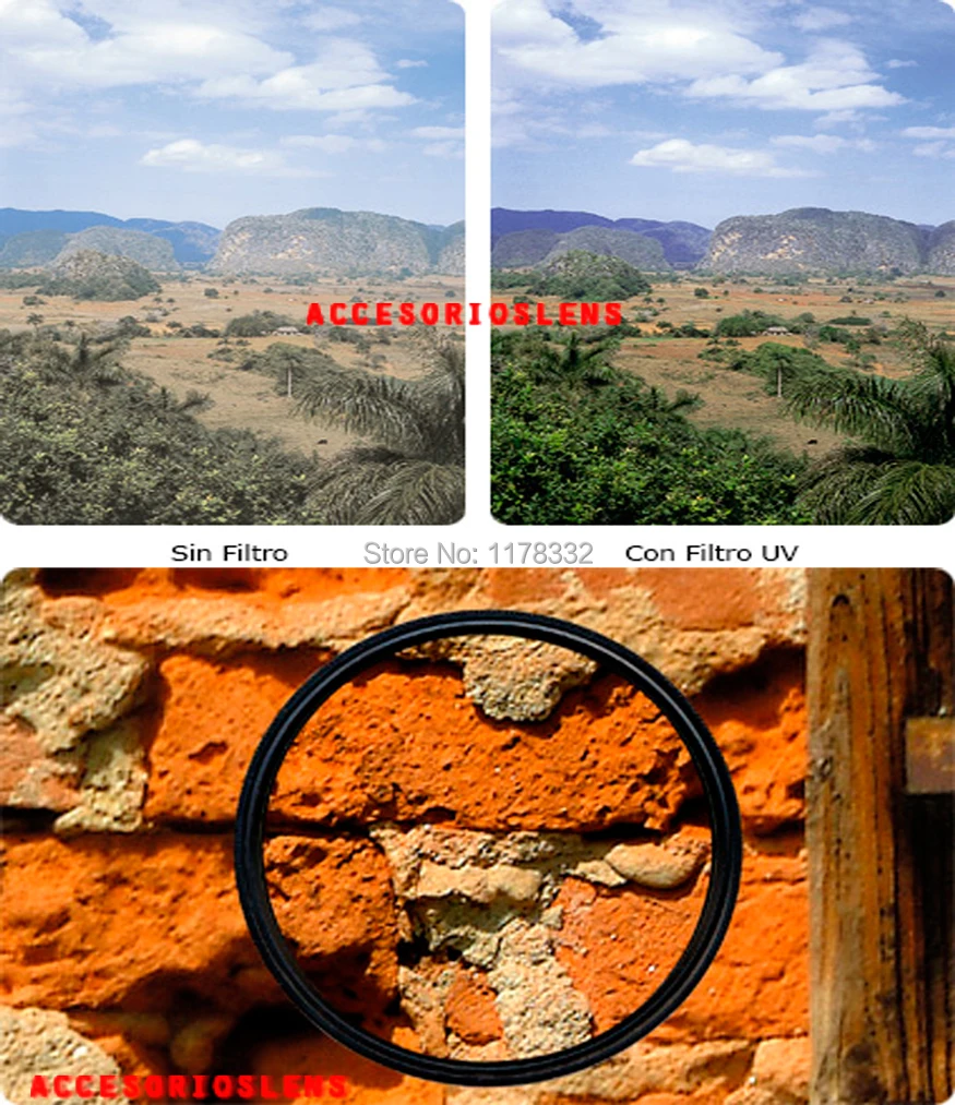 Lens Filter UV Kenko Choose Size lens 37MM / 40.5MM/ 43MM /46MM 49MM 52MM/ 55mm 58mm for Samsung | Электроника