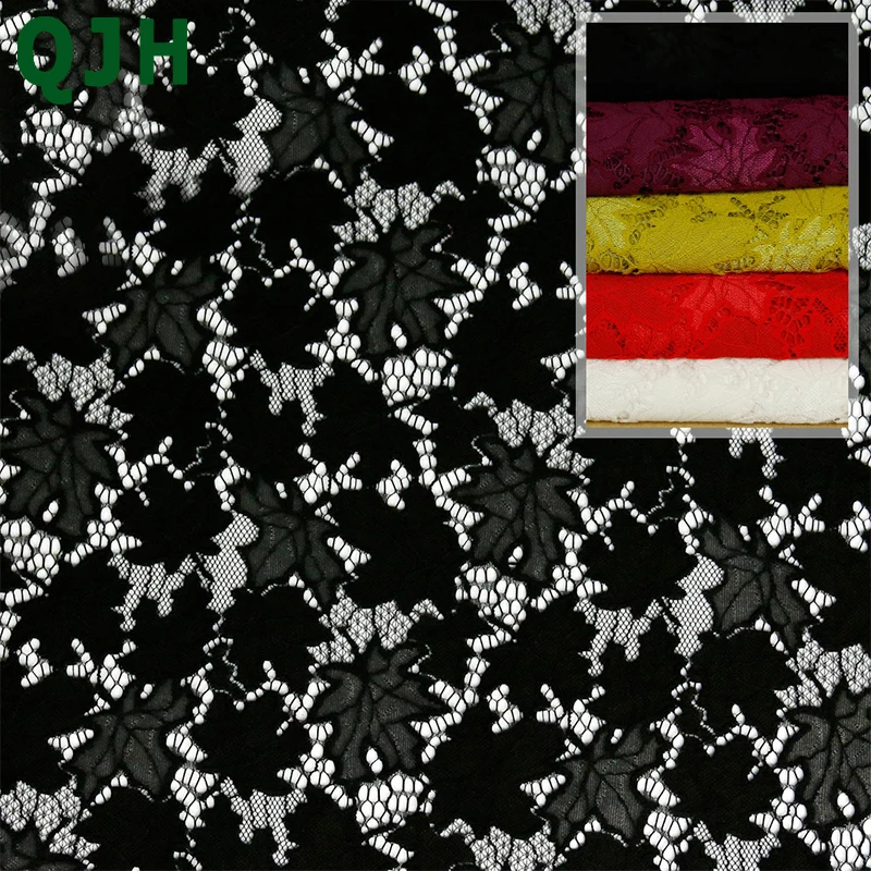 Новое поступление Высококачественная французская двухцветная кружевная ткань