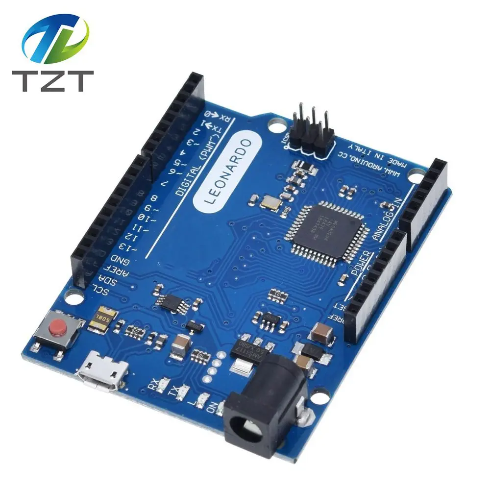 Макетная плата Leonardo R3 с микроконтроллером Atmega32u4 макетная USB кабелем совместимая